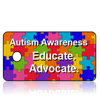 AWARE10 - Autism Awareness - Colorful Puzzle Pieces