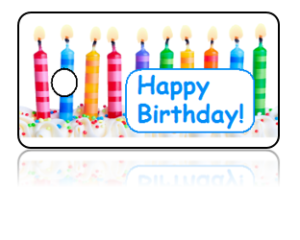 Birthday Announcement Candles Key Tags
