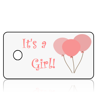 Announcement04 - Baby- Balloons - It's a Girl background