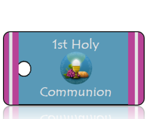 First Holy Communion - eucharist Blue Background