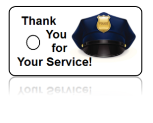 Police Appreciation Hat Background Key Tags