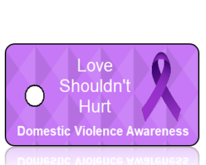 Domestic Violence Awareness- Love Shouldnt Hurt - Purple Diamonds