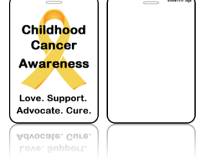 Awareness Bag Tags, Childhood Cancer