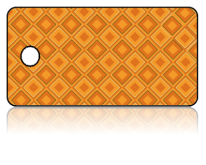 Create Design Key Tags Modern Orange Red Diamond Pattern