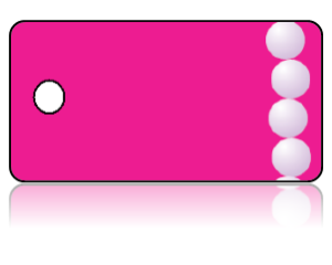 Create Design Key Tags White Pearls Hot Pink Background