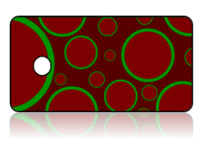 Create Design Key Tags Red Green Modern Circles