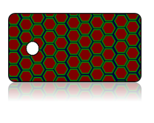 Create Design Key Tags Red Green Octagon Pattern