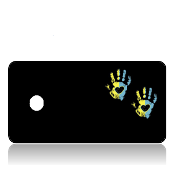 BuildITA97 - Yellow Blue Handprint Black Background