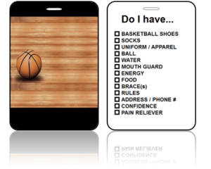Create Design Bag Tags Basketball Court Design