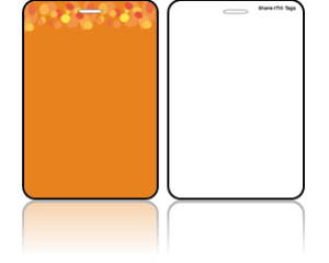 Create Design Bag Tags Orange Background