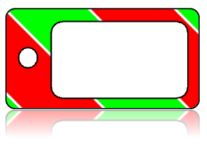 Create Design Key Tags Red Green White Christmas Present Modern