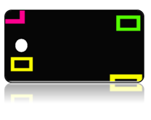 Create Design Key Tags Black Modern Multi Color Square Boxes