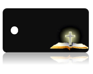 Create Design Key Tags Bible Cross Black Background