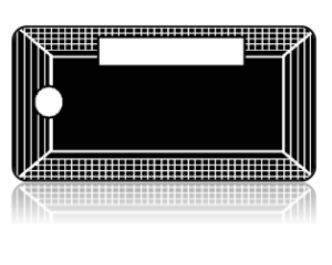 Create Design Key Tags White Netting Frame Black Background