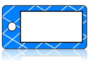 Create Design Key Tags White Box Blue Lattice