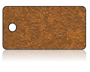 Create Design Key Tags Brown Leather Print