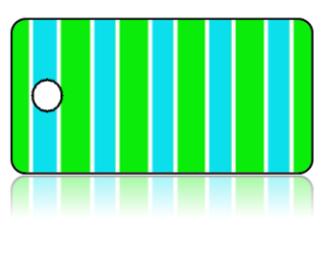 Create Design Key Tags Blue Stripes Green Stripes