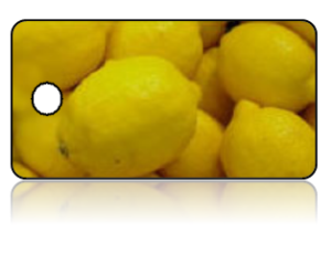 Create Design Key Tags Yellow Lemons