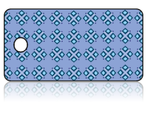 Create Design Key Tags Blue Diamond Clusters Pattern