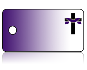 Create Design Key Tags Purple Background Cross Shroud