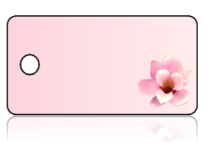 Create Design Key Tags Pink Flower Pink Background
