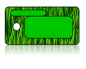 Create Design Key Tags Green Grass