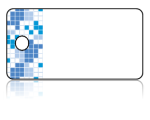 Create Design Key Tags Blue Squares Logical Pattern Border
