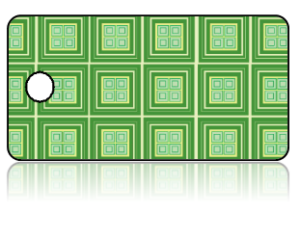 Create Design Key Tags Two Tone Green Tiles