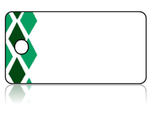 Create Design Key Tags Green Tones Diamond Border