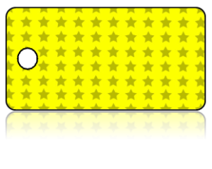 Create Design Key Tags Yellow Gray Star Pattern