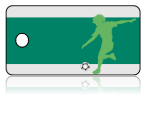 Create Design Key Tags Sports Soccer Player Kicker
