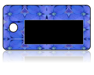 Create Design Key Tags Purple Flowers Pansy