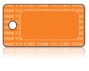 Create Design Key Tags Orange THANK YOU