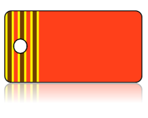 Create Design Key Tags Orange Brown Yellow Border Stripes