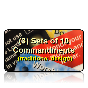 Category - 10 COMMANDMENTS - Traditional - Key Tags Packs