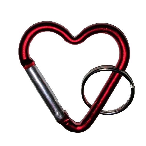 Carabiners Heart Shape Red
