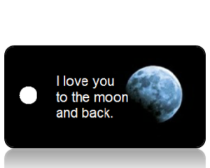 Love Someone Moon Key Tags