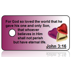 John 3:16 Bible Scripture Key Tags