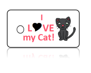 Love Cat Key Tags