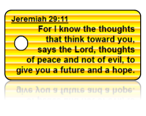 Jeremiah 29:11 Bible Scripture Key Tags