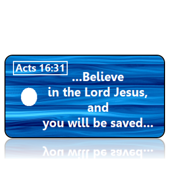 ScriptureTagA9 - Acts 16 vs 31 - Modern Blue Wood Panel -REVISED