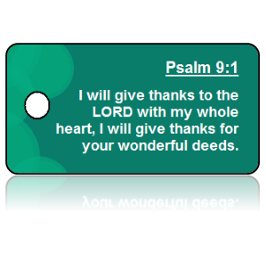 Psalm 9:1 Bible Scripture Key Tags