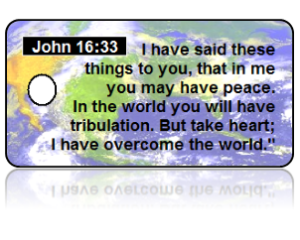 John 16:33 Bible Scripture Key Tags