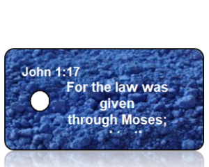 John 1:17 Bible Scripture Key Tag