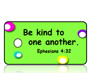 Ephesians 4:32 Bible Scripture Kindness Key Tags