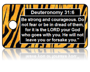 Deuteronomy 31:6 Bible Scripture Key Tags
