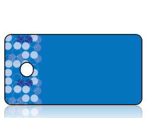 Create Design Key Tags Blue Circles Pattern Blue Background