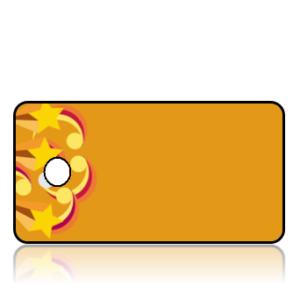 Stardesign Key Tag Create Design Key Tags Stars Spirals Orange Background (Pack of 3 ...