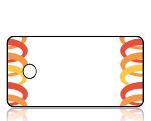 Create Design Key Tags Orange Rings