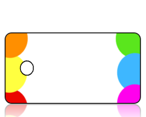 Create Design Key Tags Multi Color Balls Modern